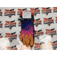 Перчатки FLY RACING KINETIC K220 синие/сиреневые/оранжевые (2020) 