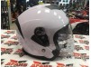 Шлем открытый со стеклом Ataki JK526 Solid белый глянцевый