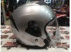 Шлем открытый со стеклом Ataki JK526 Solid серебристый глянцевый