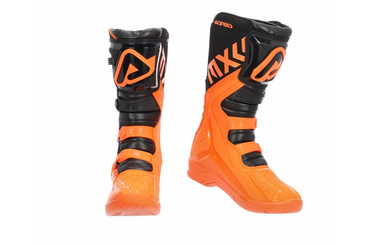 Защита голени Kioshi Acerbis X-TEAM, оранжевый/черный