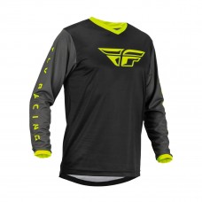 Джерси FLY RACING F-16 черный/серый/Hi-Vis желтый Джерси FLY RACING F-16 черный/серый/Hi-Vis желтый
