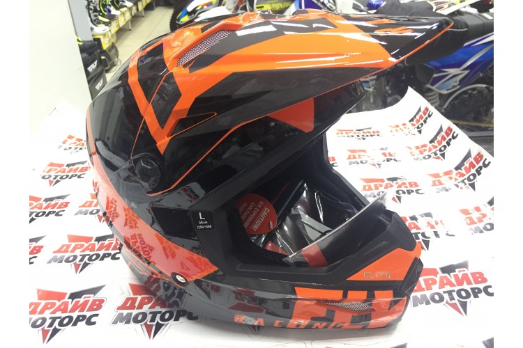 Шлем (кроссовый) FLY RACING ELITE VIGILANT оранжевый/черный  (2019) 