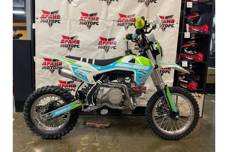 Питбайк PITONMOTO PX4 BUBBLE 125EA14/12 на полуавтомате