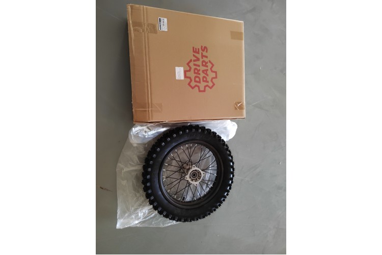 Обод задний 14" стальной с резиной, DRIVEPARTS, мотоцикл